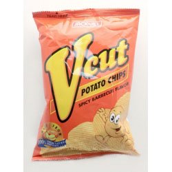 J&J VCUT POTATO CHIPS SPICY BBQ 60g
