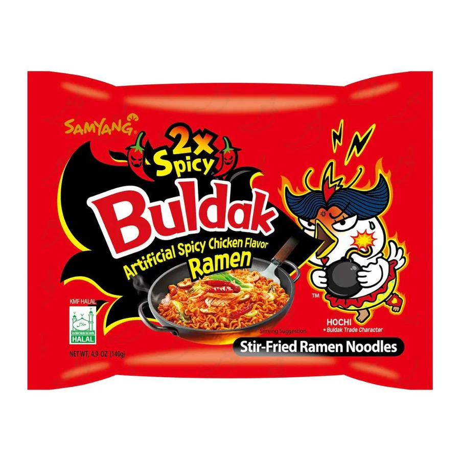 Buldak Hot Chicken Flavour Ramen 2x Spicy 135g