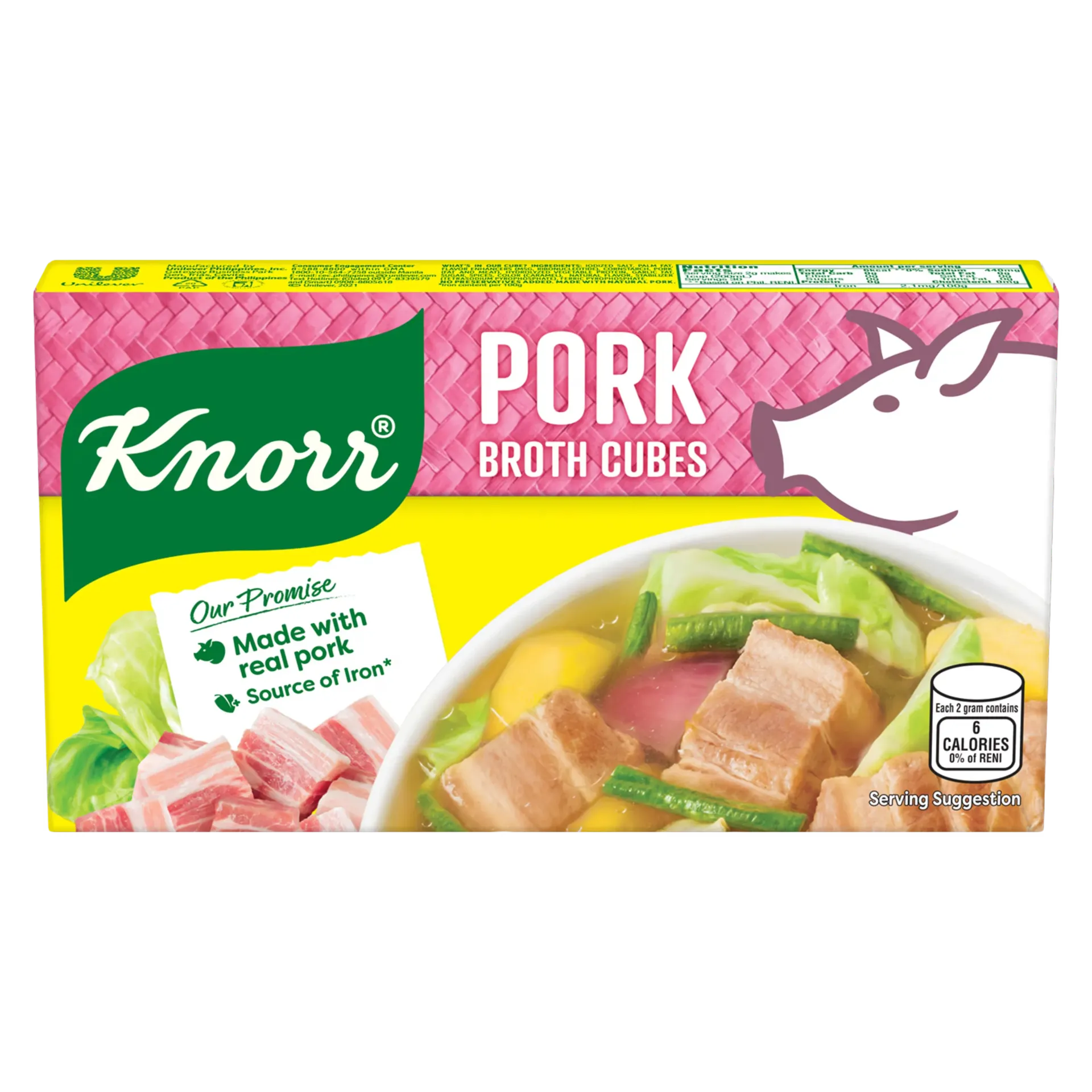 Knorr pork broth cubes 60g
