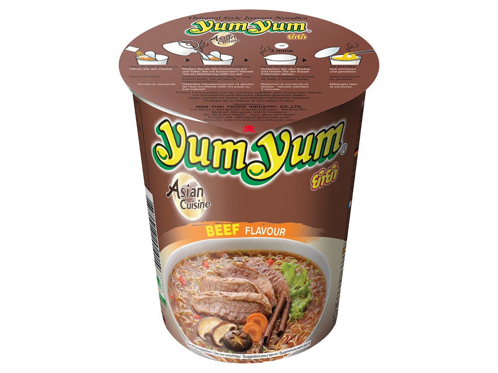 YUM YUM CUP NOODLES AROM. BOEUF 70g
