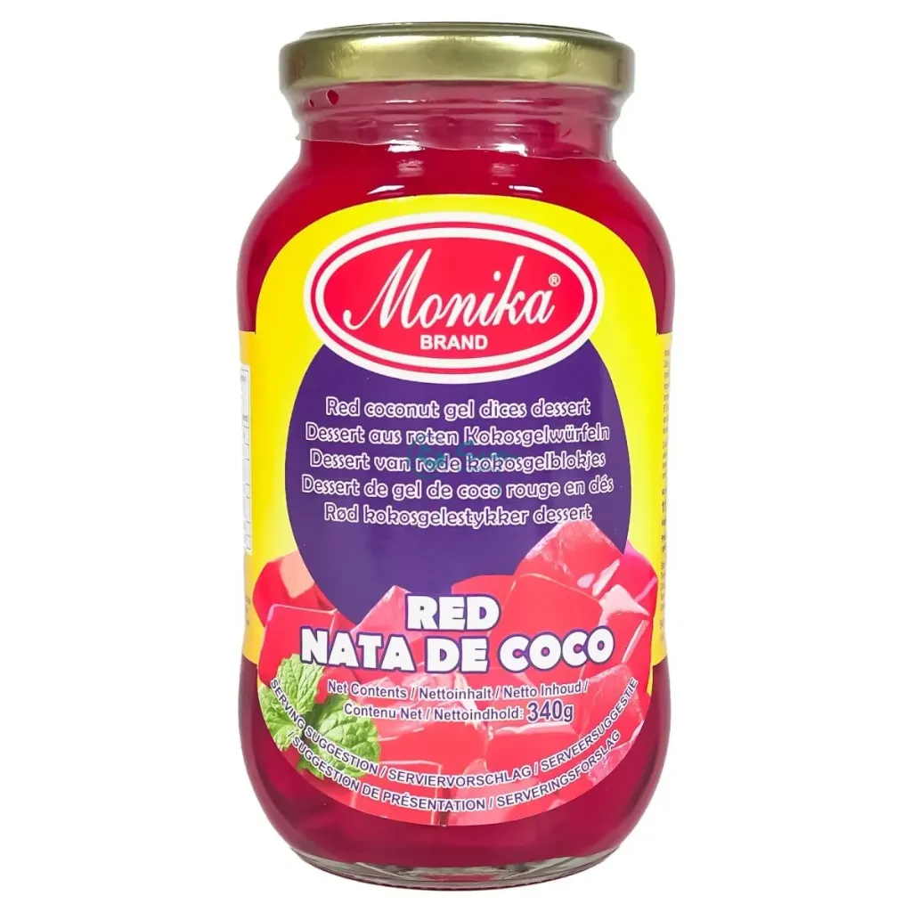 NATA DE COCO ROUGE EN CUBE 340G MONIKA