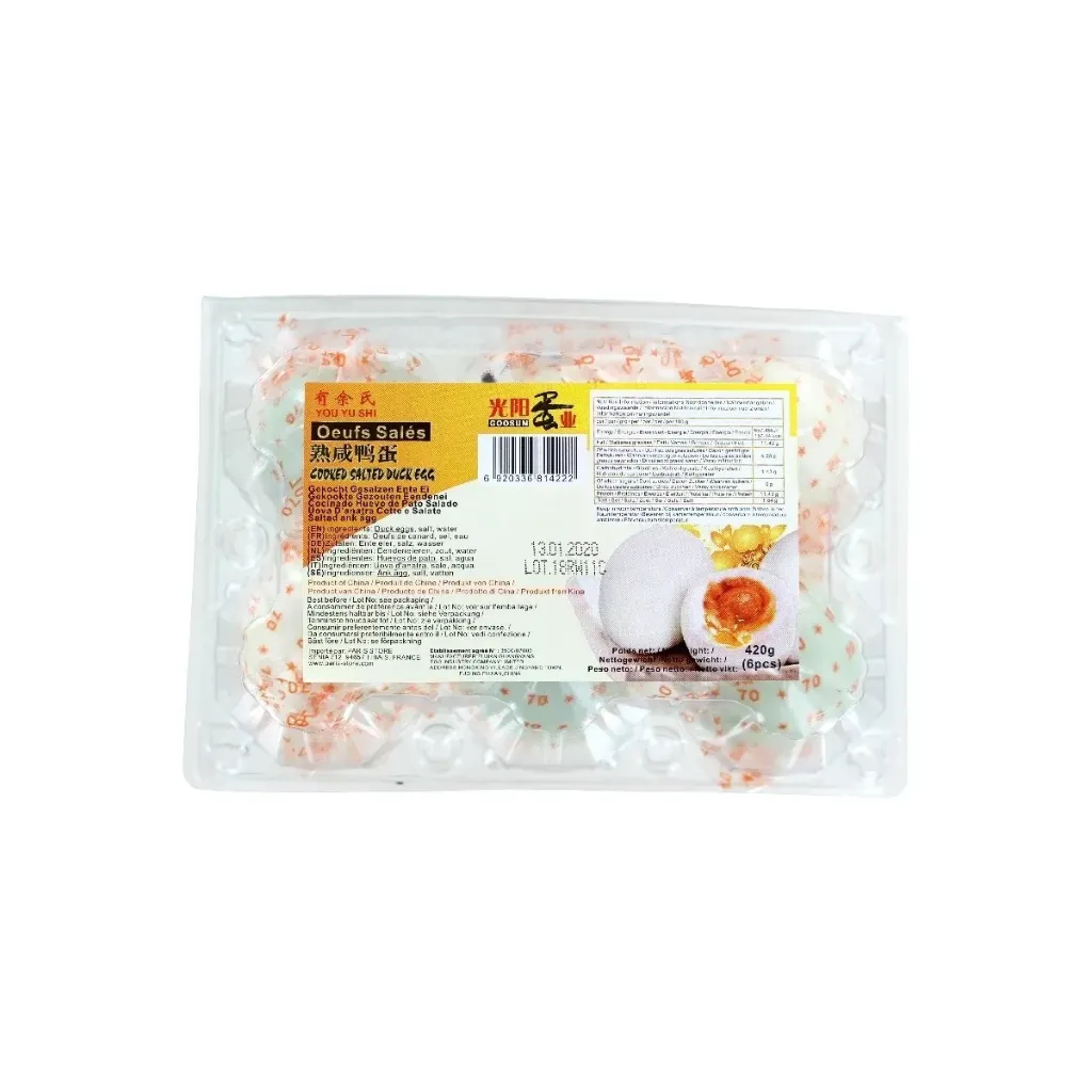 GY OEUFS DE CANARD CUITS SALES 420g