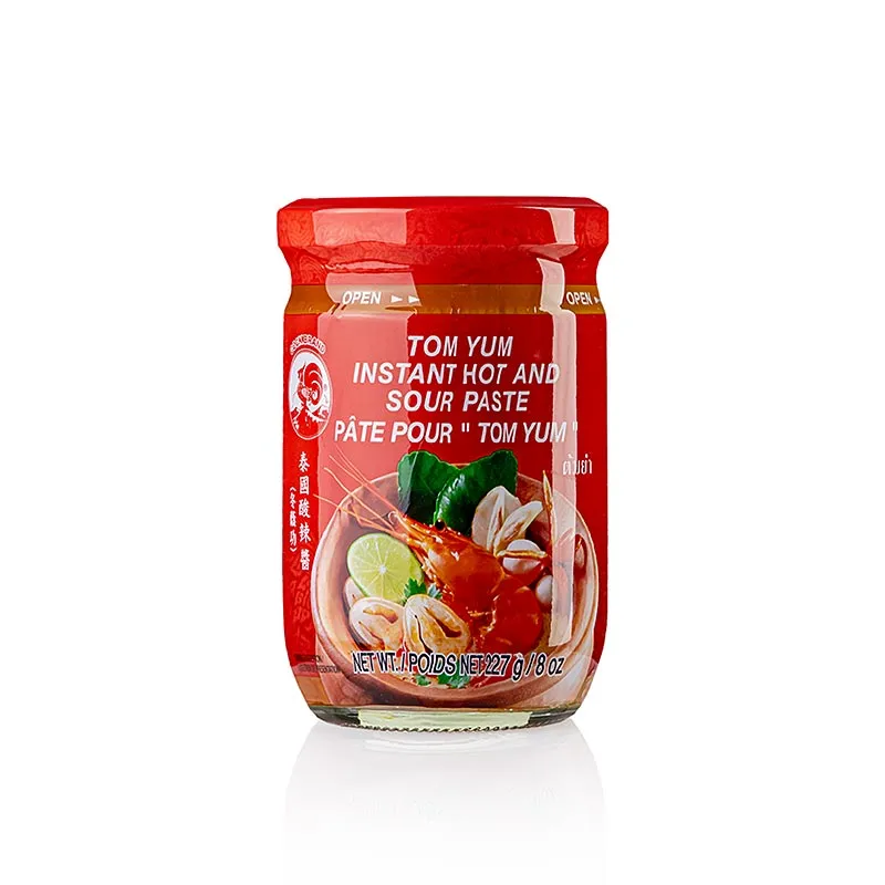 Pate Tom Yum, piquante et aigre pour les soupes 227g