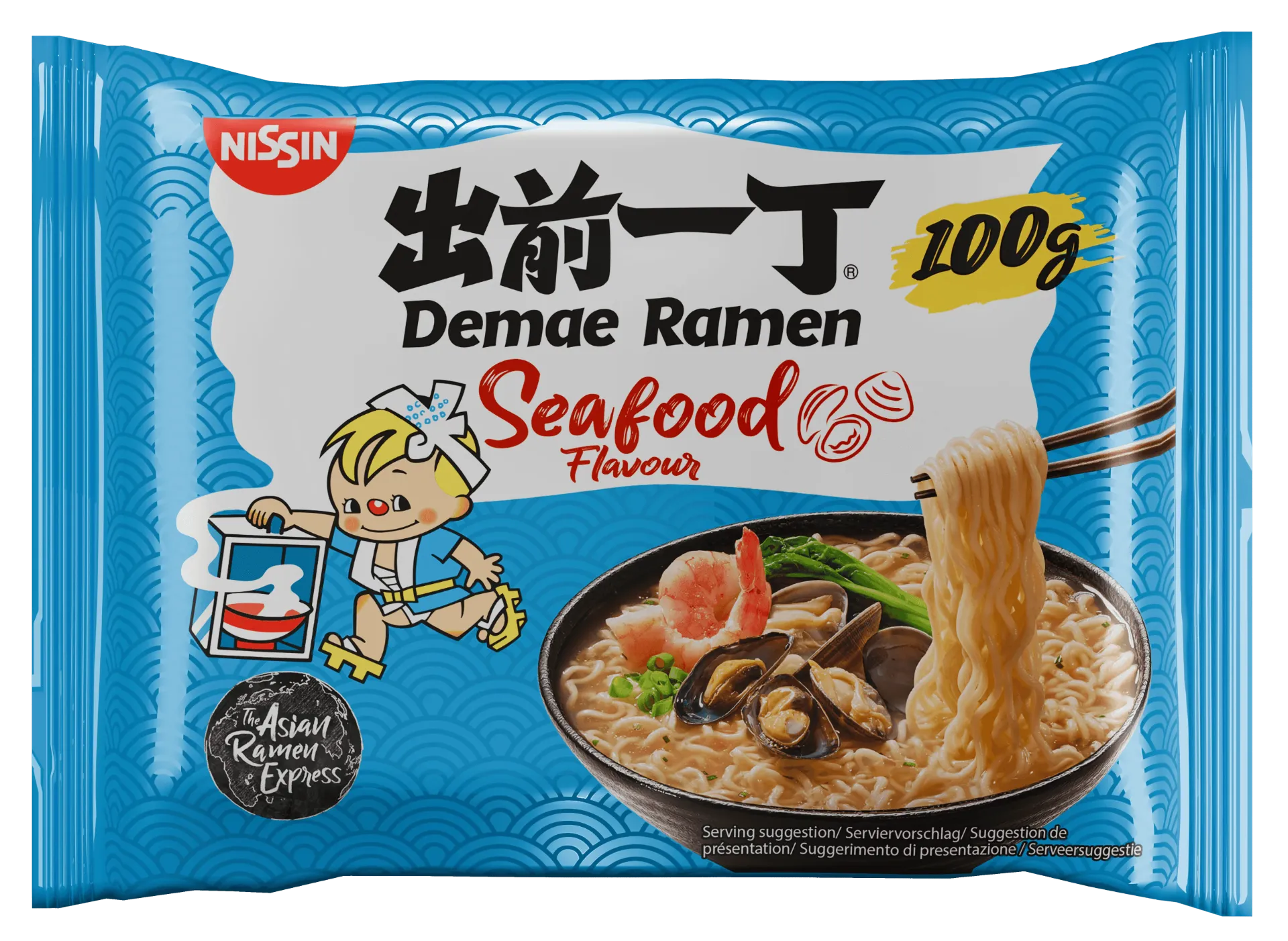 Nissin Demae Ramen Seafood Noodles, 100g