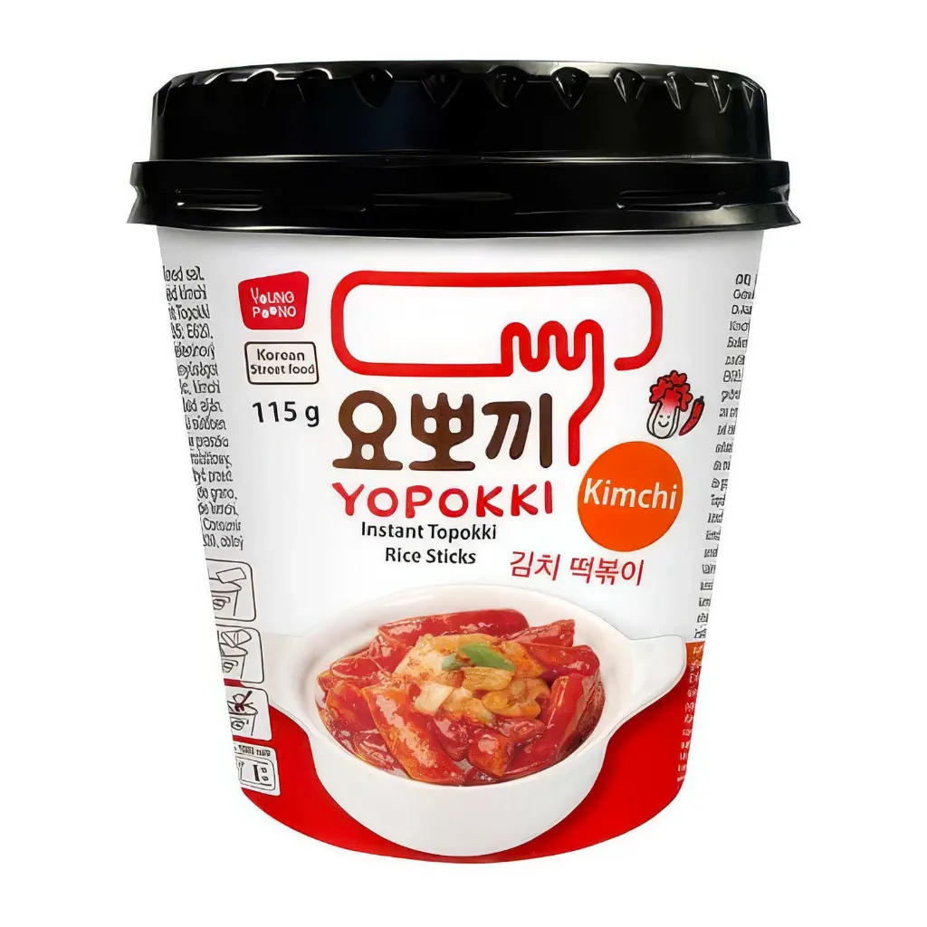 Topokki instantané - Batônnets de riz sauce kimchi