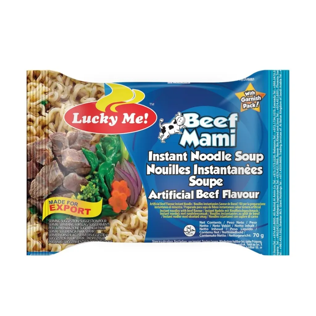 LUCKY ME SOUPE NOUILLES BOEUF 70g